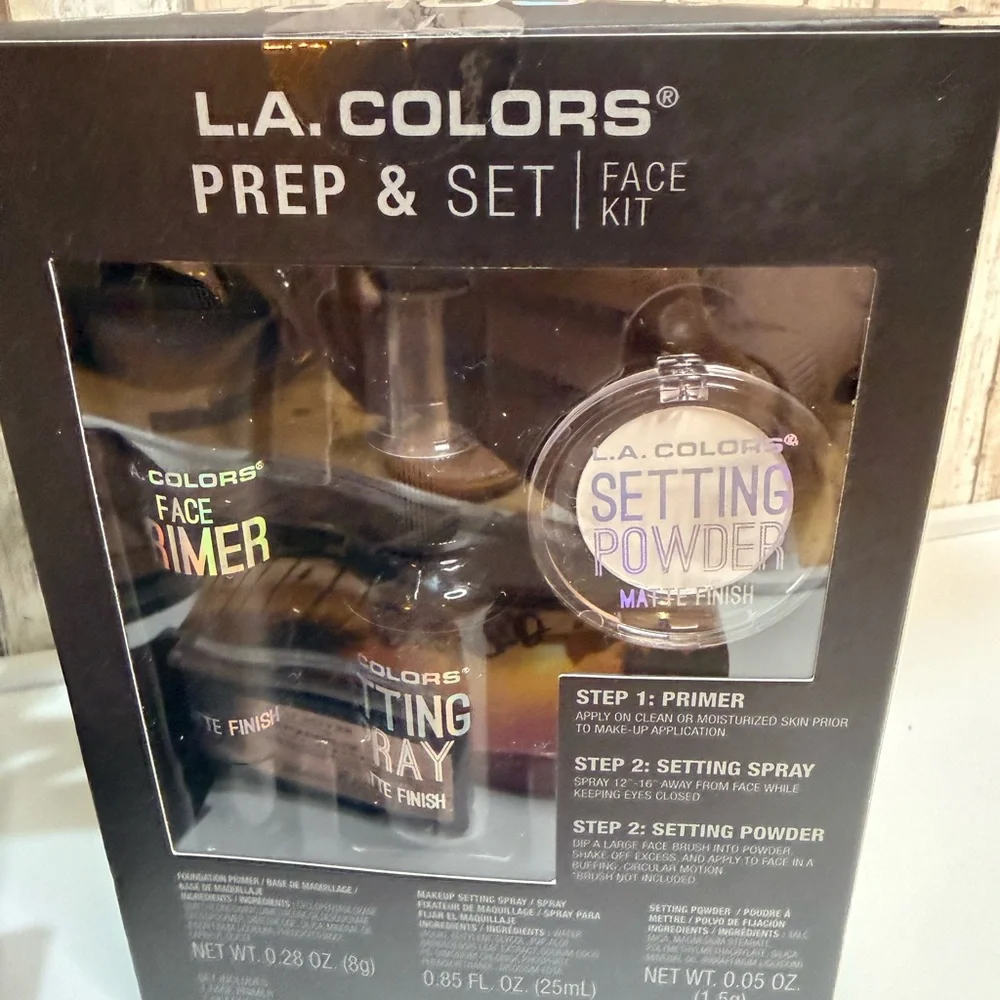L.A. Colors Multi-Shade Eyeshadow & Face Palettes - Warm Browns, Pinks, Peach